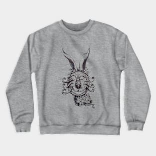 Wierd Rabbit Art Crewneck Sweatshirt